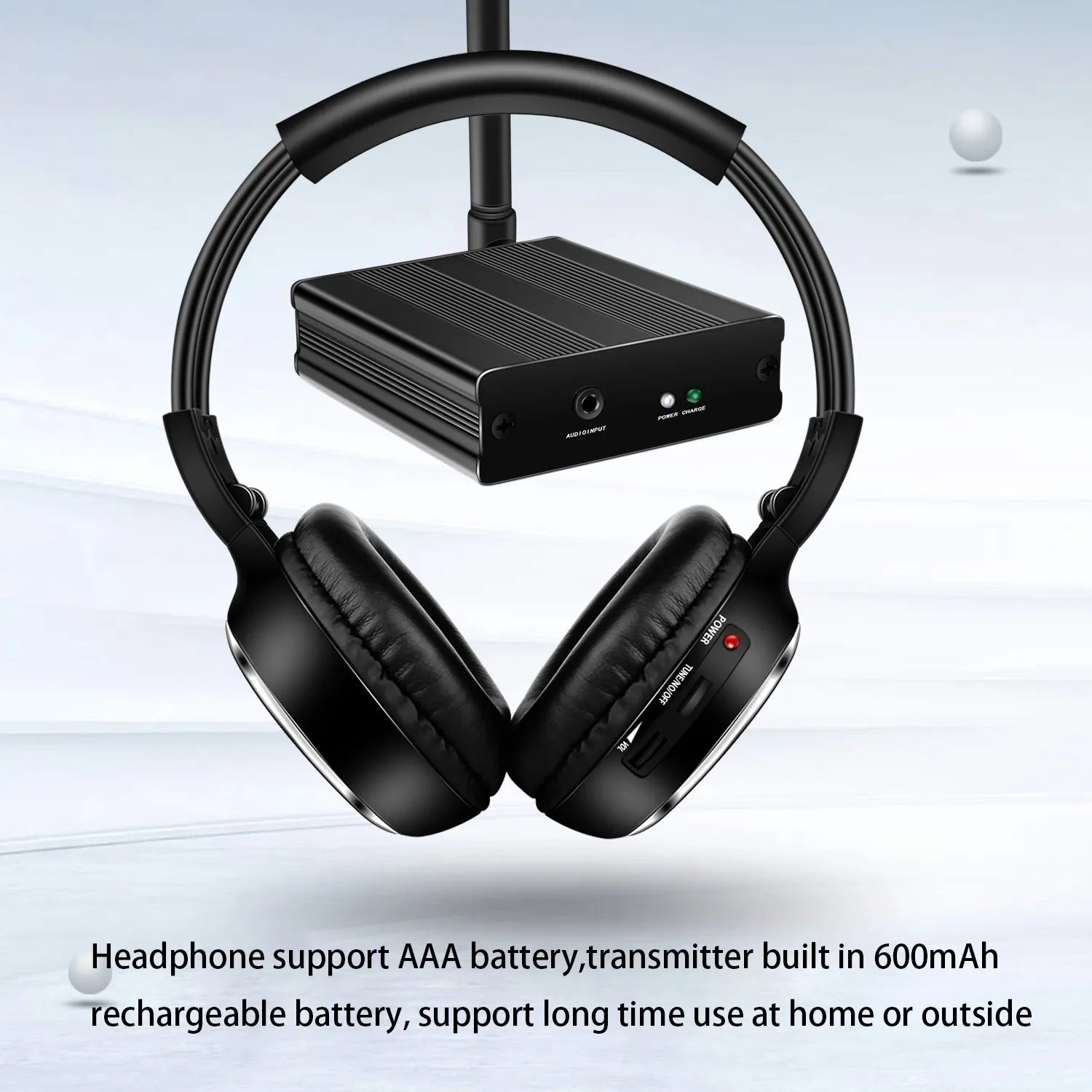 100pcs Silent Disco Foldable Wireless Headphone Package with 3 Transmitters 500m Distance for Party Meeting DJ Film
