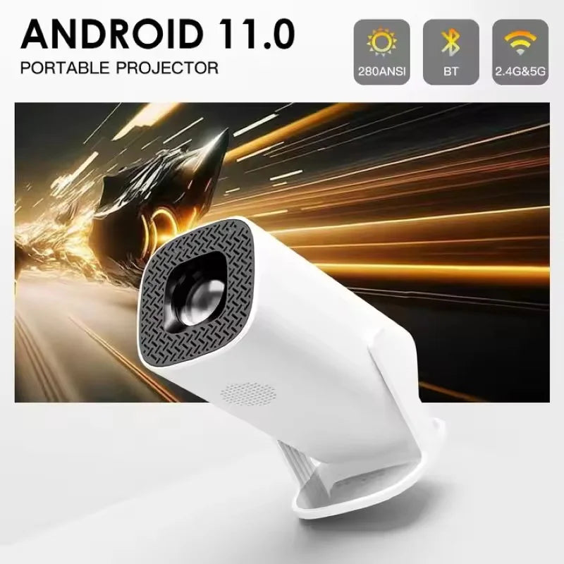 P30 Smart Mini projector Android 11 WiFi6 True 4K 1080P resolution | Bluetooth 5.0 | Portable home theater | 1920*1080P HD
